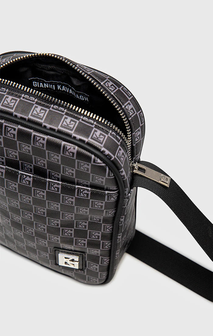 BOLSA TIRACOLO VERTICAL CINZENTA ID CLONE GIANNI KAVANAGH