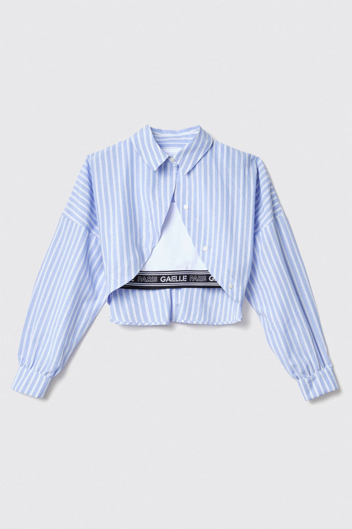 CAMISA CURTA COM TOP DESPORTIVO GAELLE PARIS