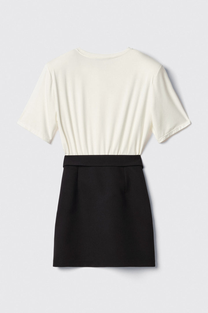 VESTIDO BICOLOR GAELLE PARIS