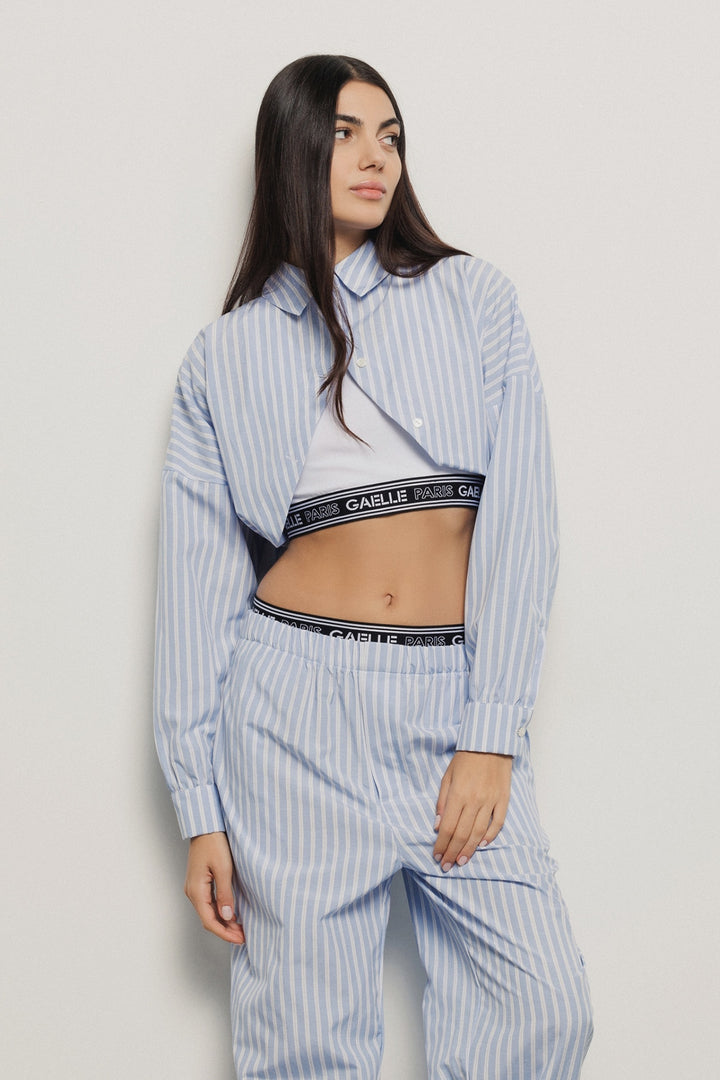 CAMISA CURTA COM TOP DESPORTIVO GAELLE PARIS