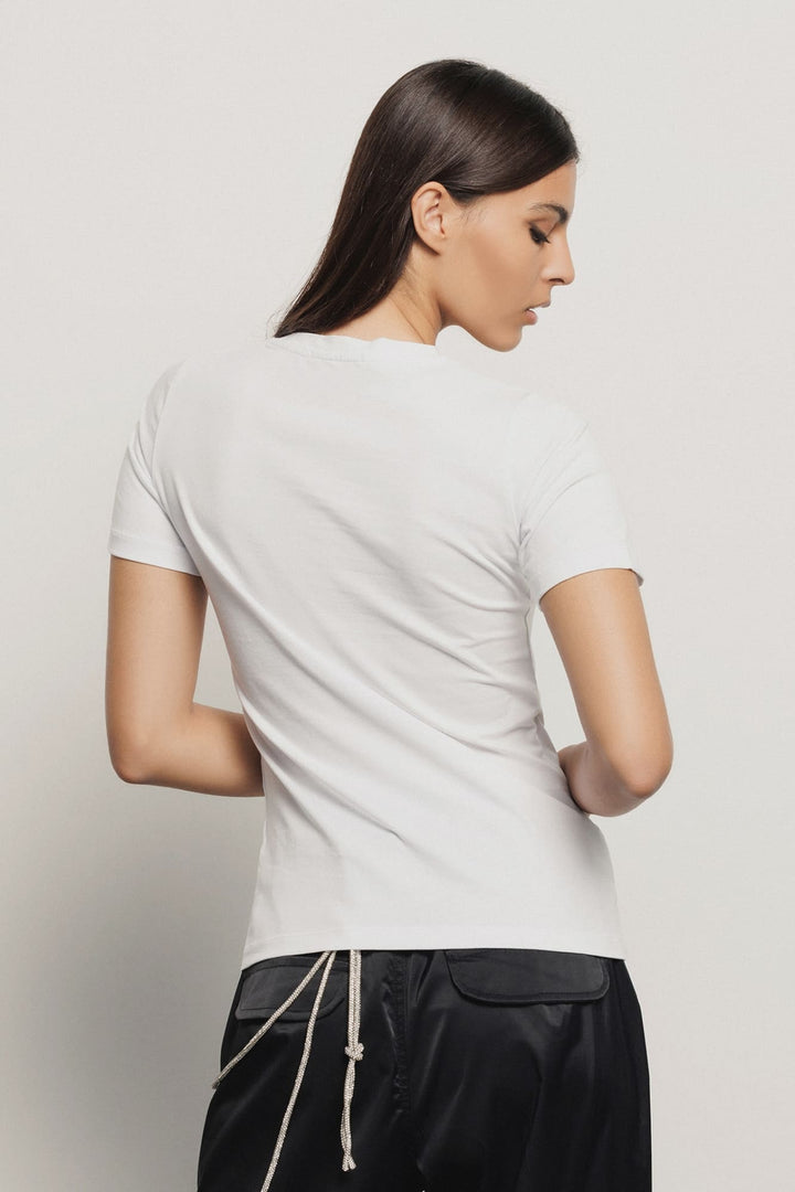 T SHIRT LOGO STRASS GAELLE PARIS