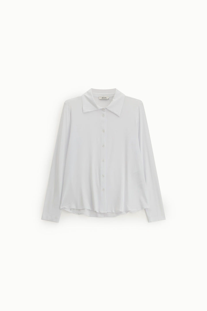 CAMISA BRANCA EM MALHA FLUIDA DIXIE