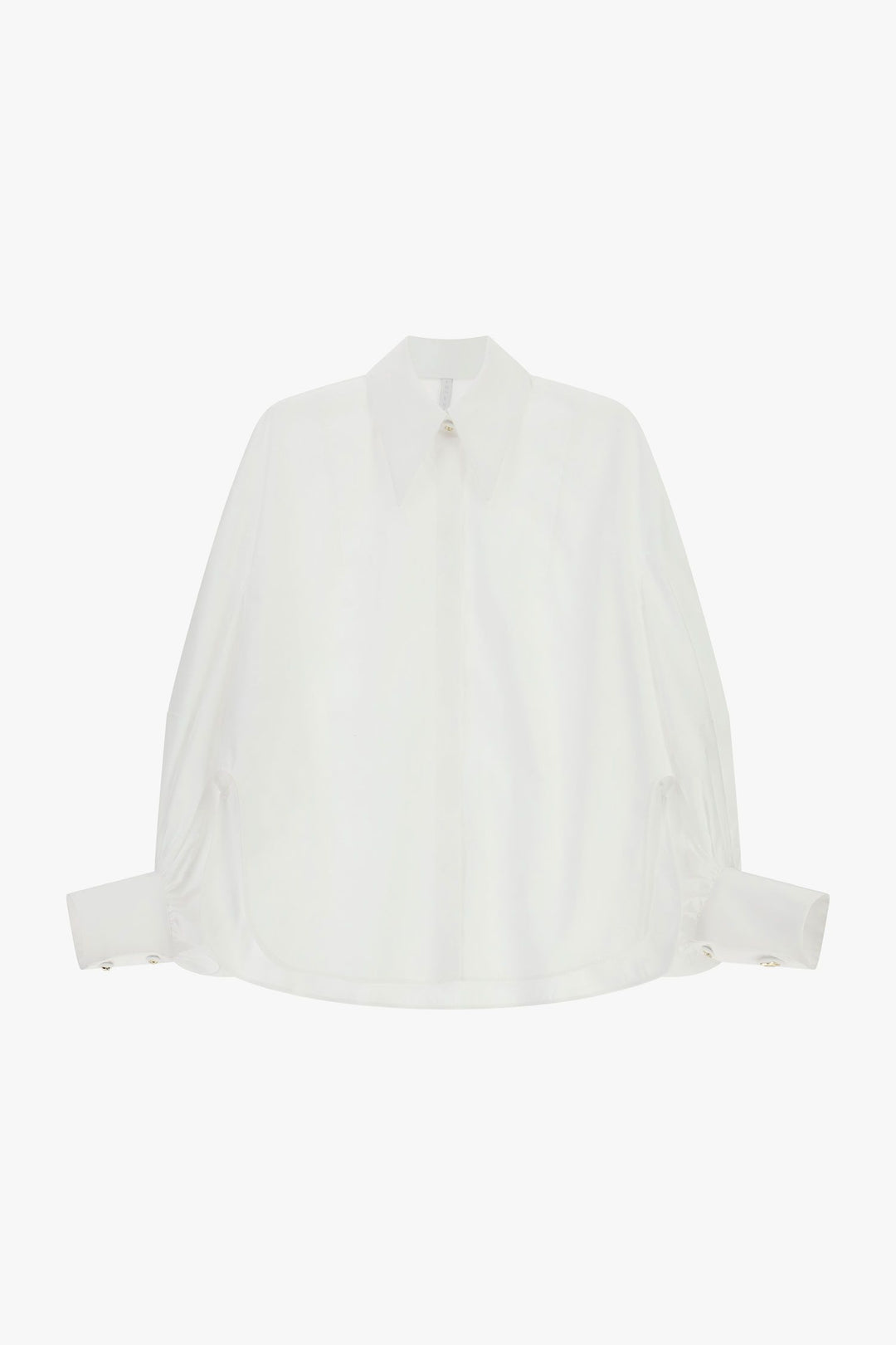 CAMISA BRANCA FLUIDA COM MANGAS VOLUMOSAS IMPERIAL