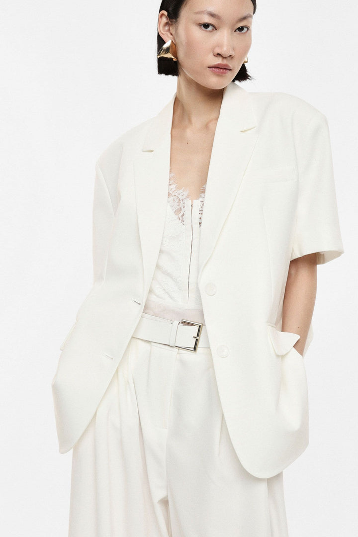 BLAZER BRANCO MANGA CURTA IMPERIAL