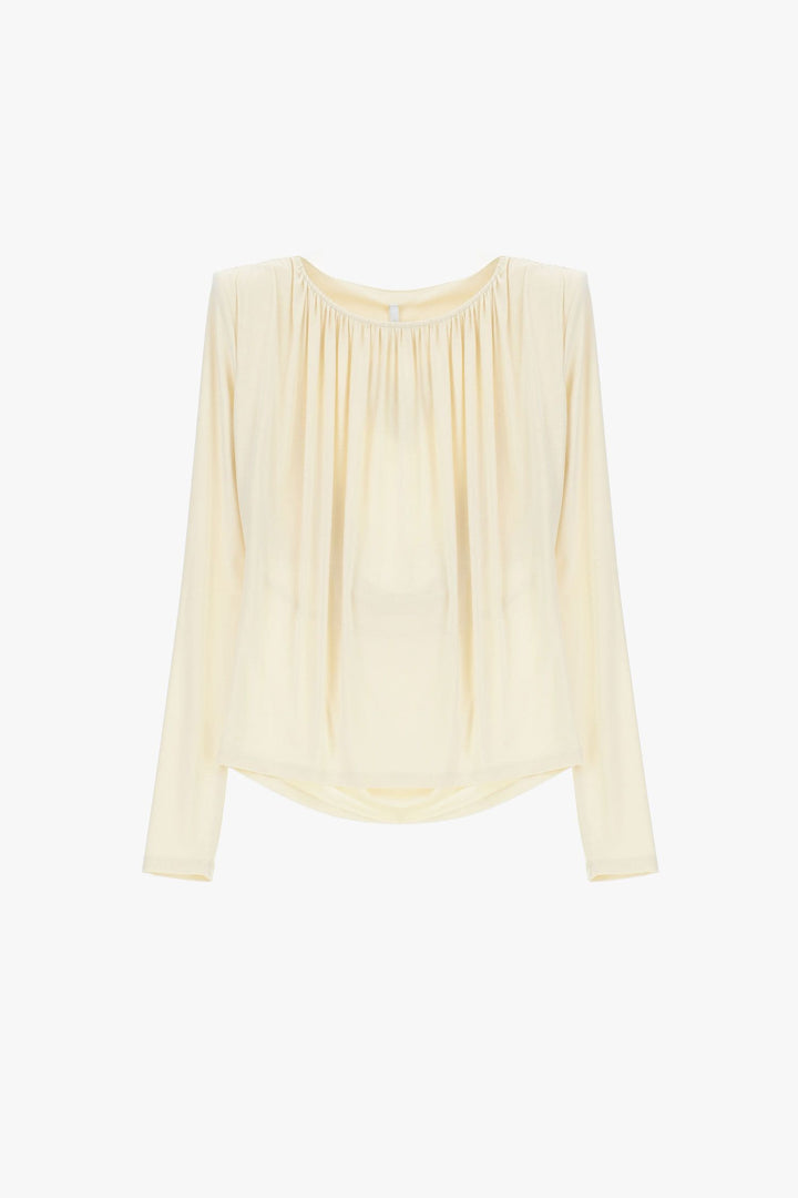 Camisola pérola drapeada Imperial | Ponto Chic