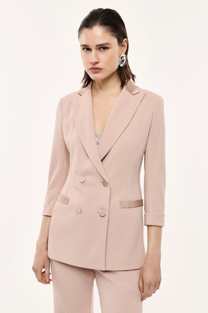 BLAZER DE ALFAIATARIA ROSA SECO IMPERIAL