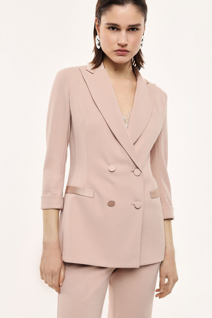 BLAZER DE ALFAIATARIA ROSA SECO IMPERIAL