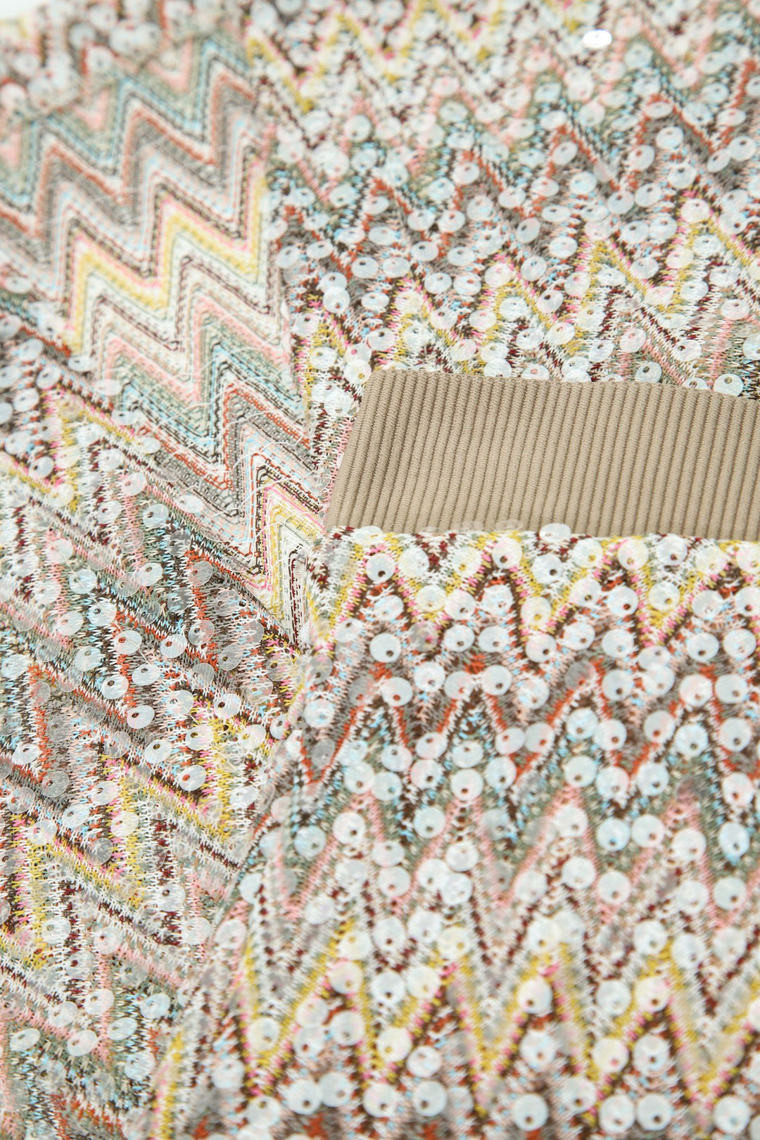 CAMISOLA MULTICOLOR EM LANTEJOULAS DIXIE