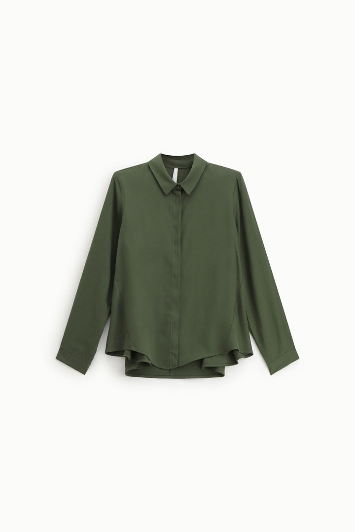 CAMISA FLUIDA VERDE MILITAR IMPERIAL