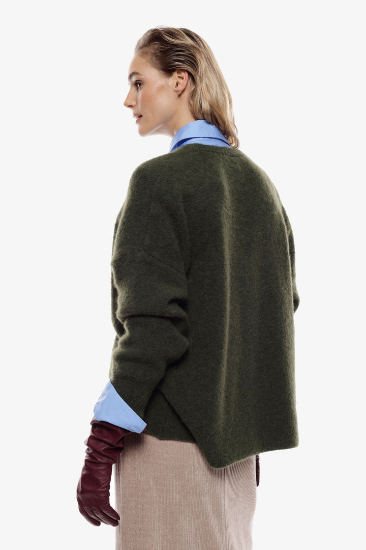 CARDIGAN VERDE  DE MALHA COM BOLSOS IMPERIAL