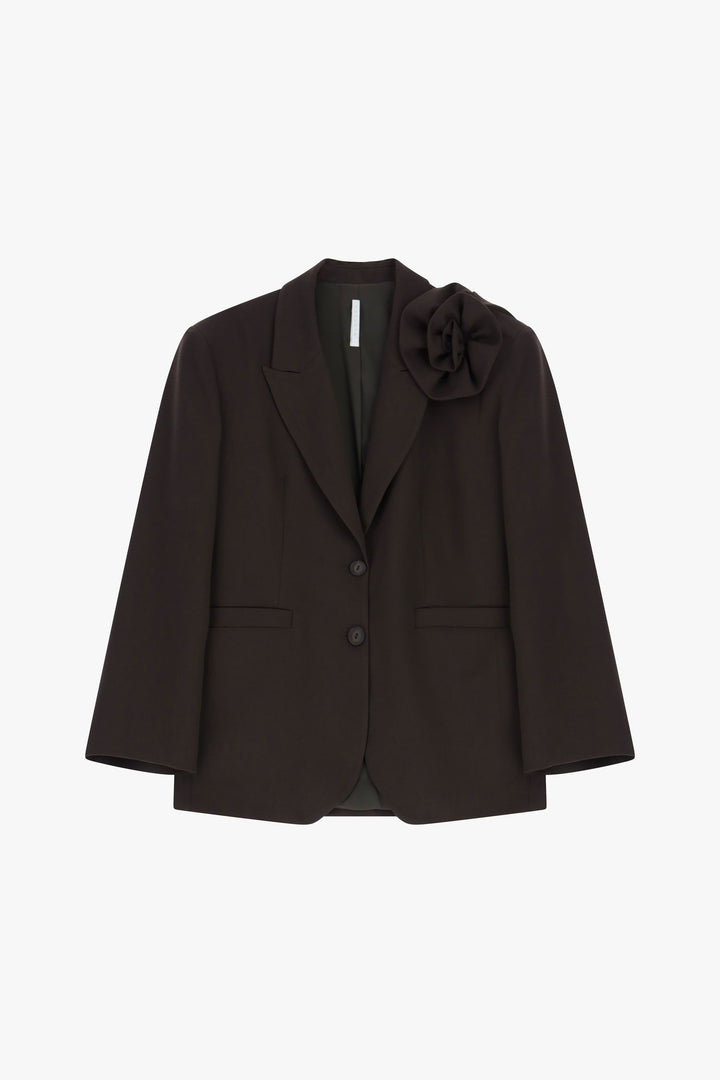 BLAZER PRETO COM FLOR APLICADA IMPERIAL