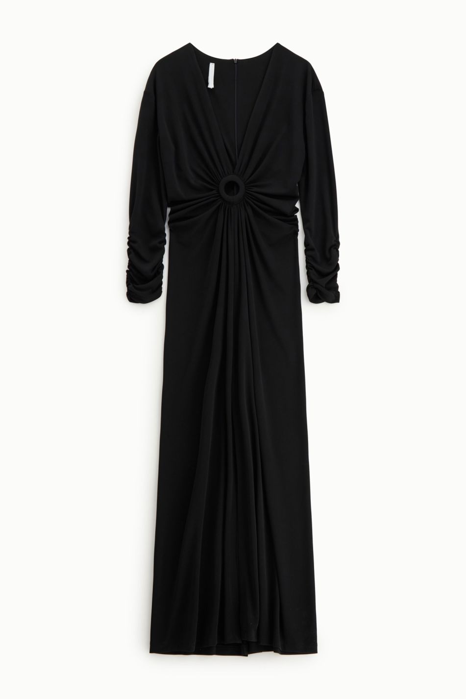 VESTIDO PRETO COM DETALHE DE ARGOLA IMPERIAL