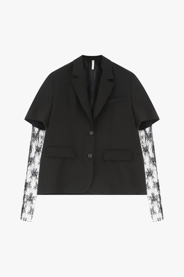 BLAZER PRETO DE MANGA CURTA IMPERIAL