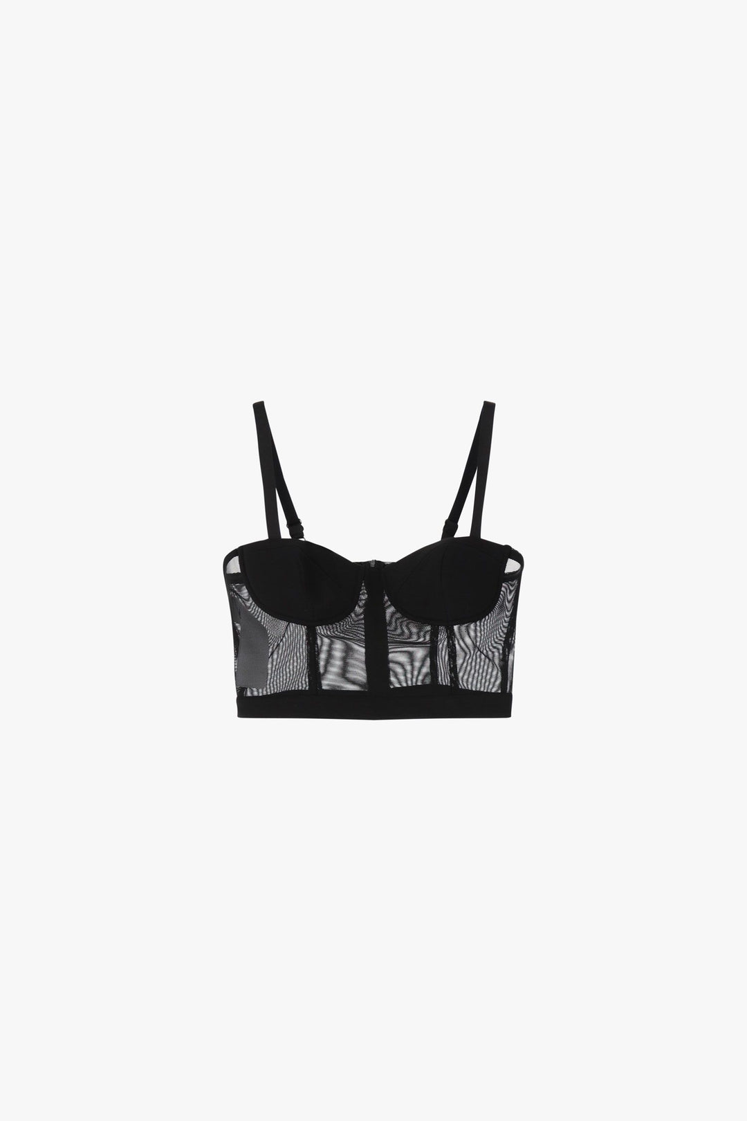 TOP CORSET PRETO COM DETALHES EM REDE IMPERIAL