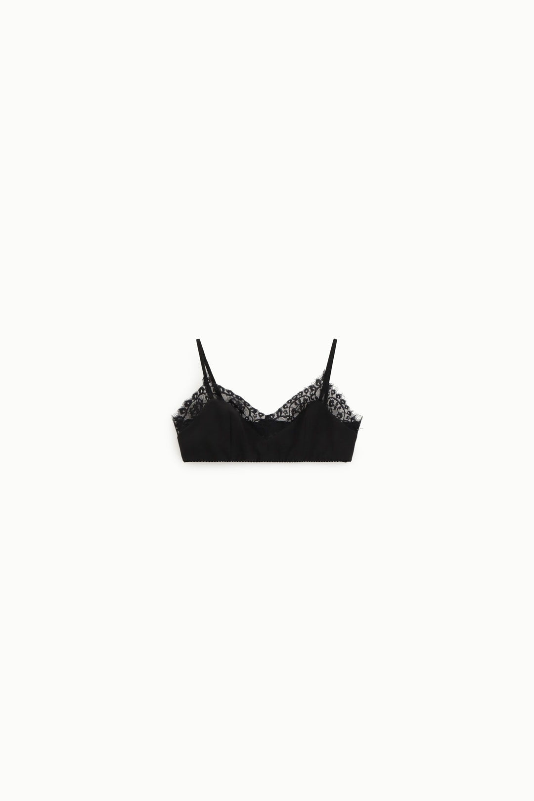 TOP CURTO PRETO COM RENDA IMPERIAL