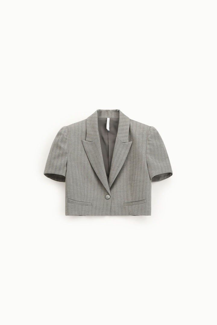 BLAZER CURTO CINZENTO DE MANGA CURTA IMPERIAL