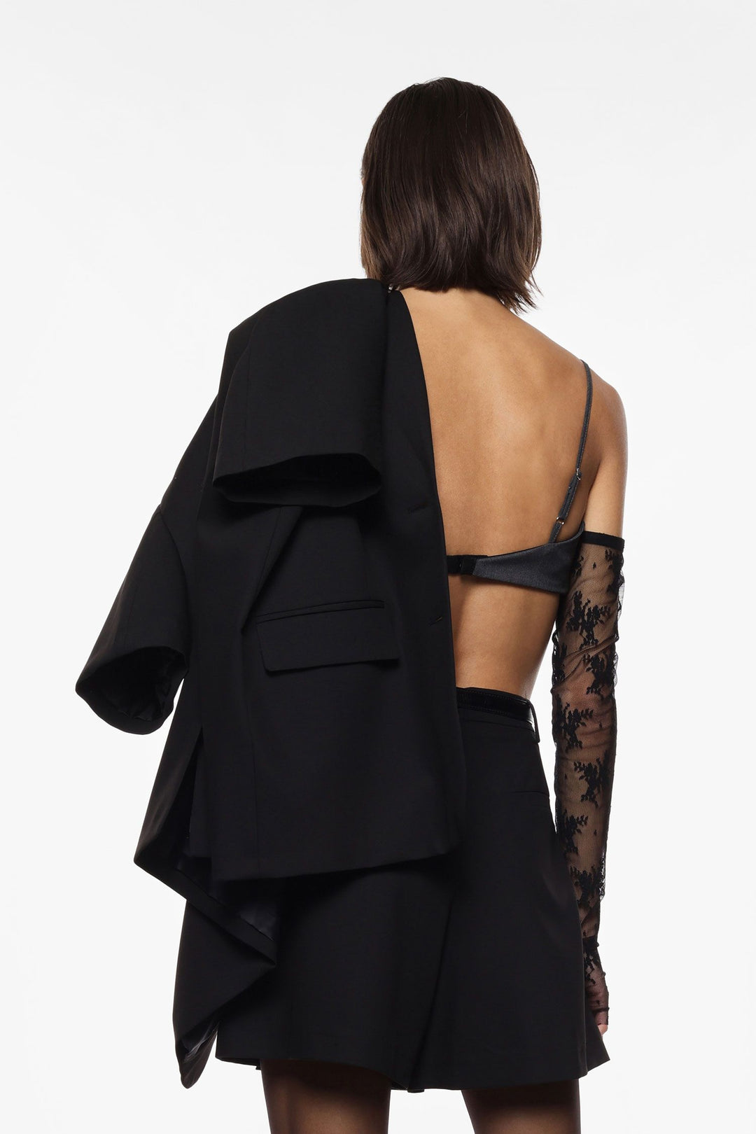 TOP CURTO CINZA COM RENDA IMPERIAL