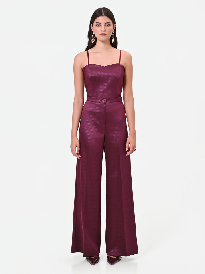 CALÇA BORDÔ TEXTURADA RINASCIMENTO