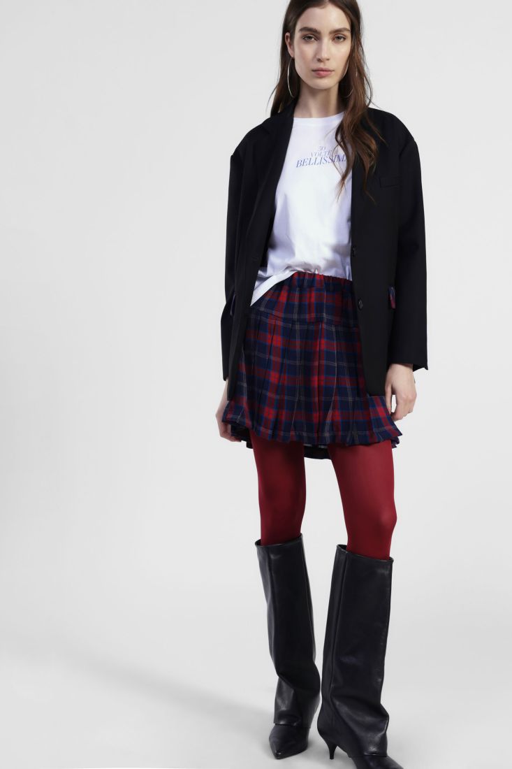 BLAZER PRETO COM DETALHES XADREZ DIXIE