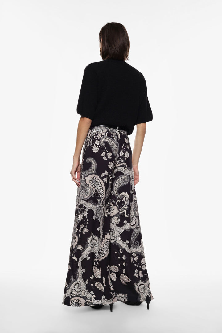 CALÇA PANTALONA ESTAMPADO COM CINTO IMPERIAL
