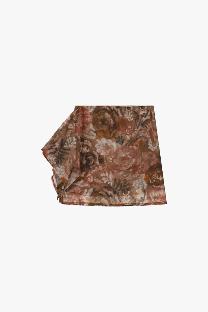 SAIA CURTA PÁREO ESTAMPADA COM LAÇO PLEASE