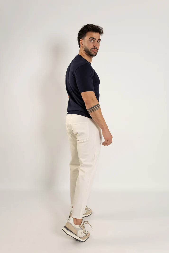 CALÇA DE SARJA OFF WHITE TAPERED JOVIT´S