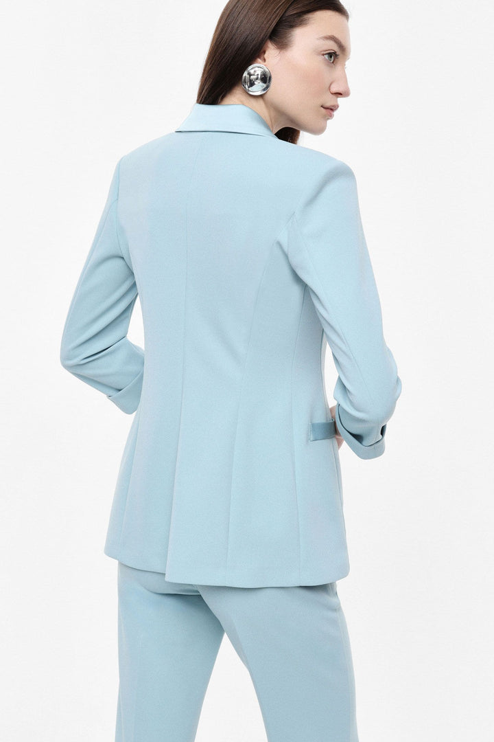 BLAZER AZUL CIANO COM BOTÕES FORRADOS IMPERIAL