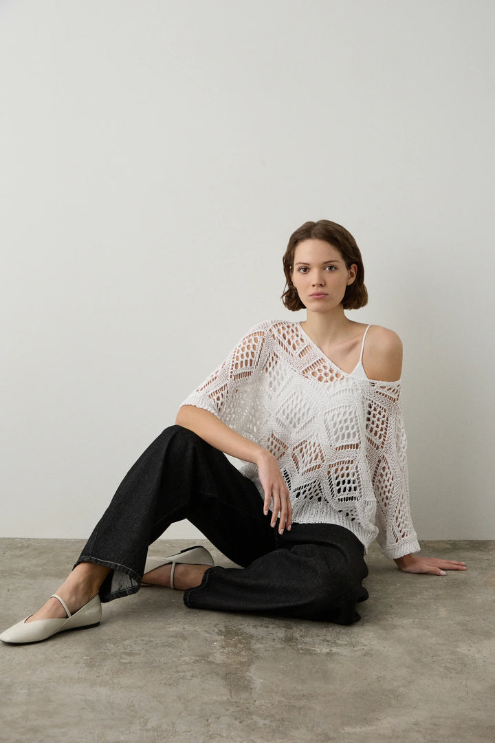 CAMISOLA BRANCA PEFURADA BSB