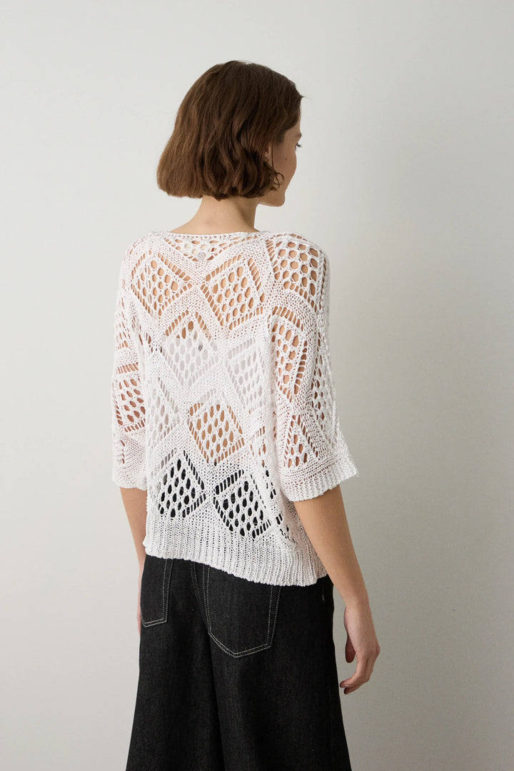 CAMISOLA BRANCA PEFURADA BSB