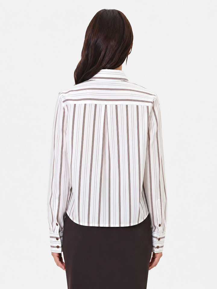 CAMISA ÀS RISCAS CASTANHAS RINASCIMENTO
