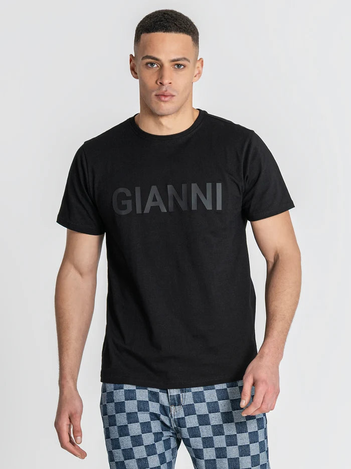 T-SHIRT PRETA LOGÓTIPO FRONTAL PONTO CHIC