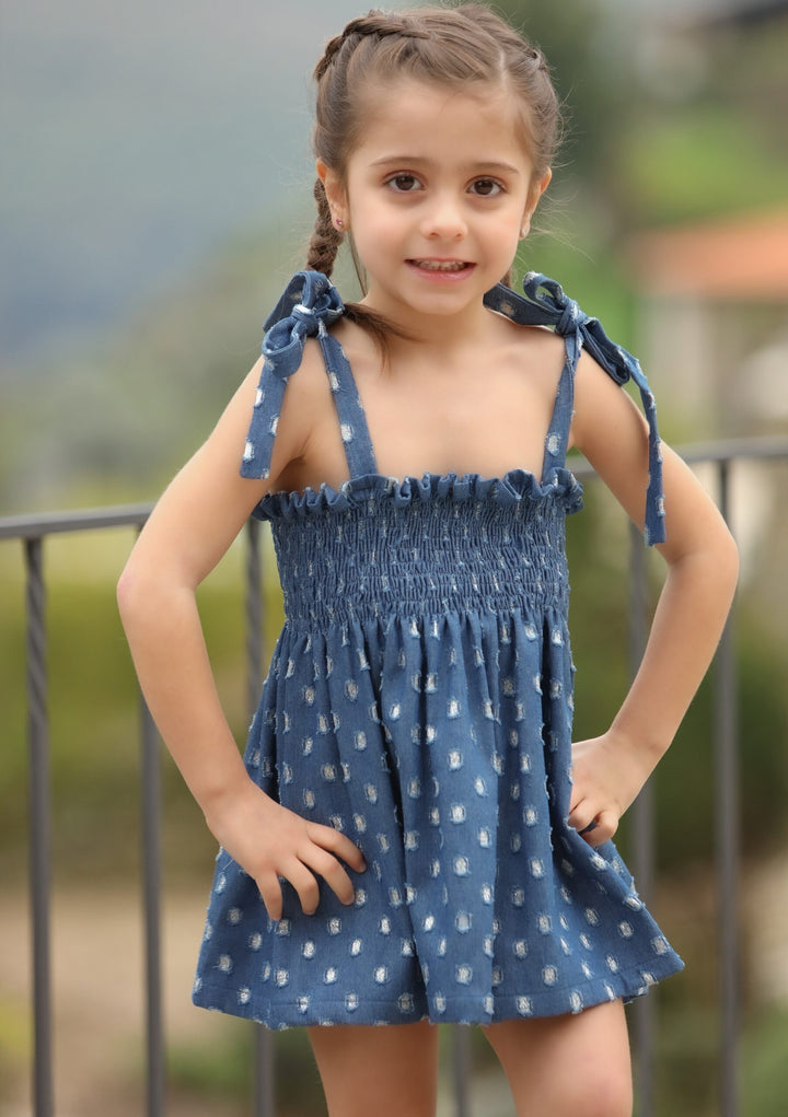 VESTIDO DENIM FANTASIA MISS YOU KIDS