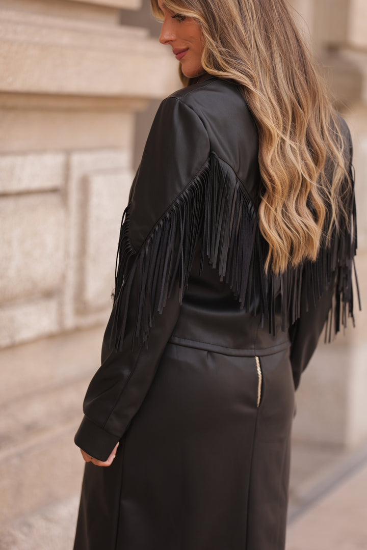 VESTIDO PRETO EFEITO PELE CAI-CAI MISS YOU