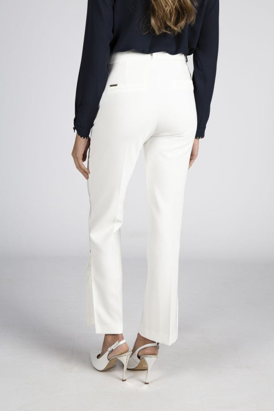 CALÇA PÉROLA COM ABERTURAS SILVINA CAMPOS