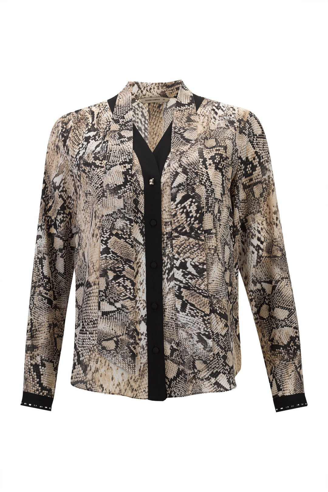 BLUSA ANIMAL PRINT COM TIRAS SILVINA CAMPOS