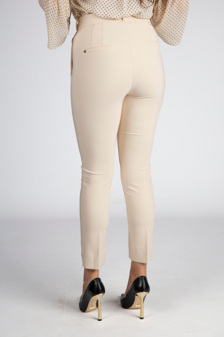 CALÇA BEGE COM BOTÕES SILVINA CAMPOS
