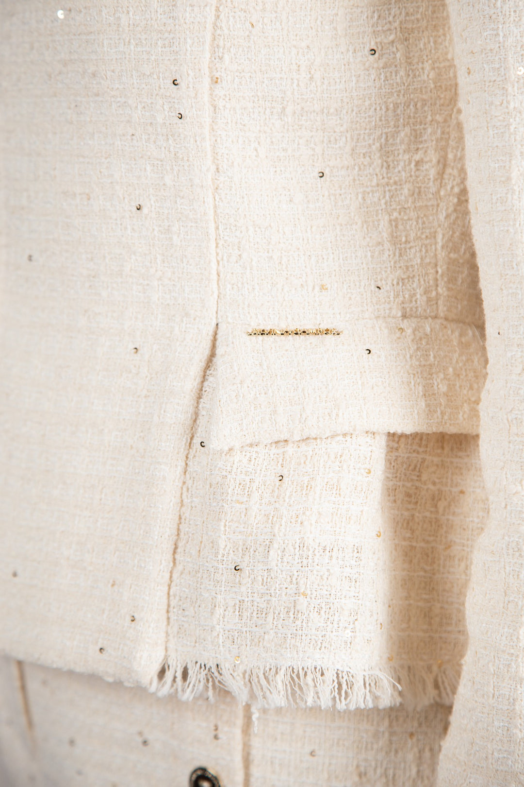 CASACO TWEED BRANCO SILVINA CAMPOS
