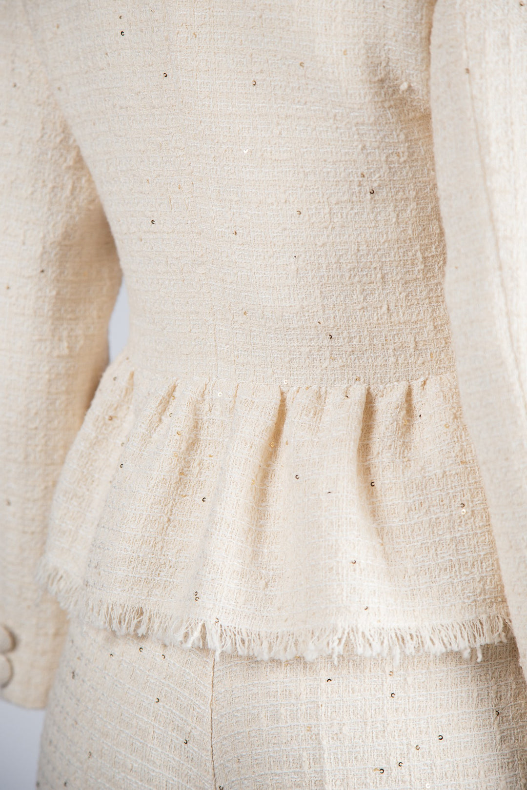 CASACO TWEED BRANCO SILVINA CAMPOS
