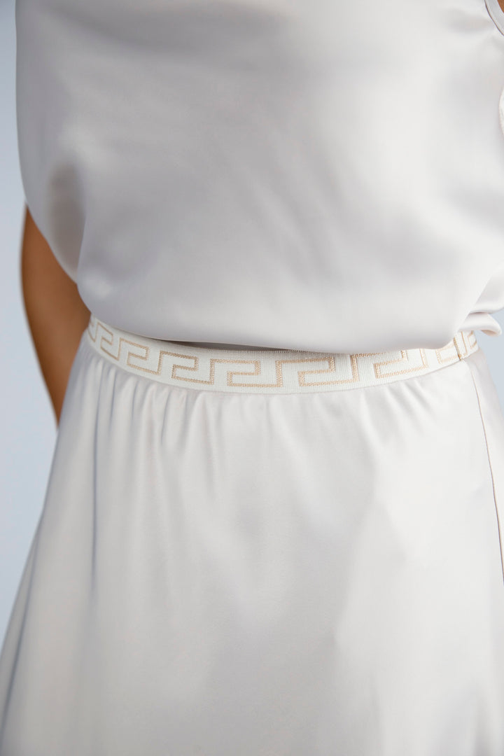 SAIA MIDI CREME SILVINA CAMPOS