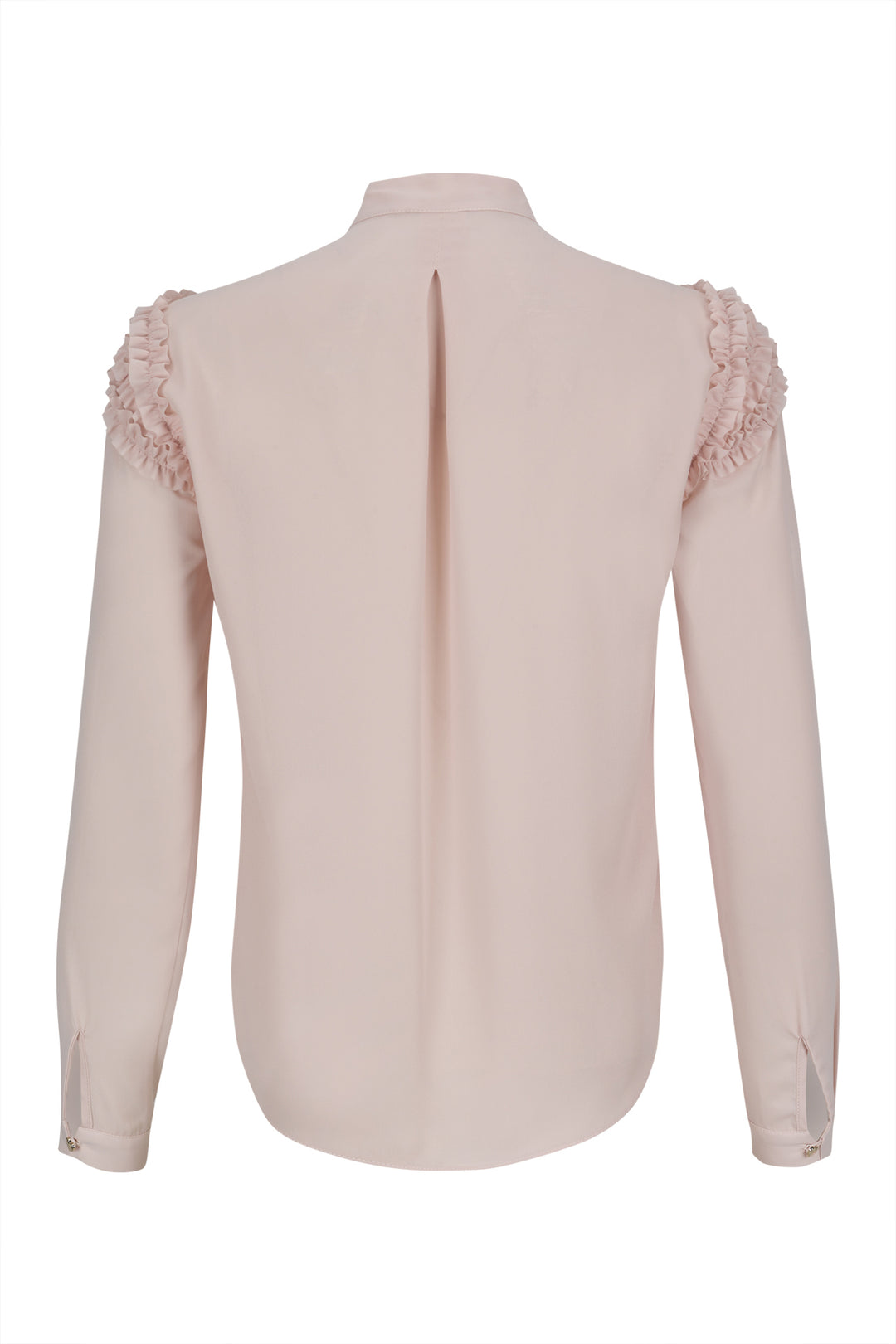 BLUSA ROSA COM FOLHOS SILVINA CAMPOS