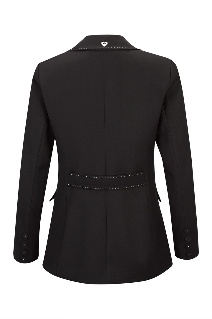 BLAZER PRETO COM DETALHE DE COSTURA SILVINA CAMPOS