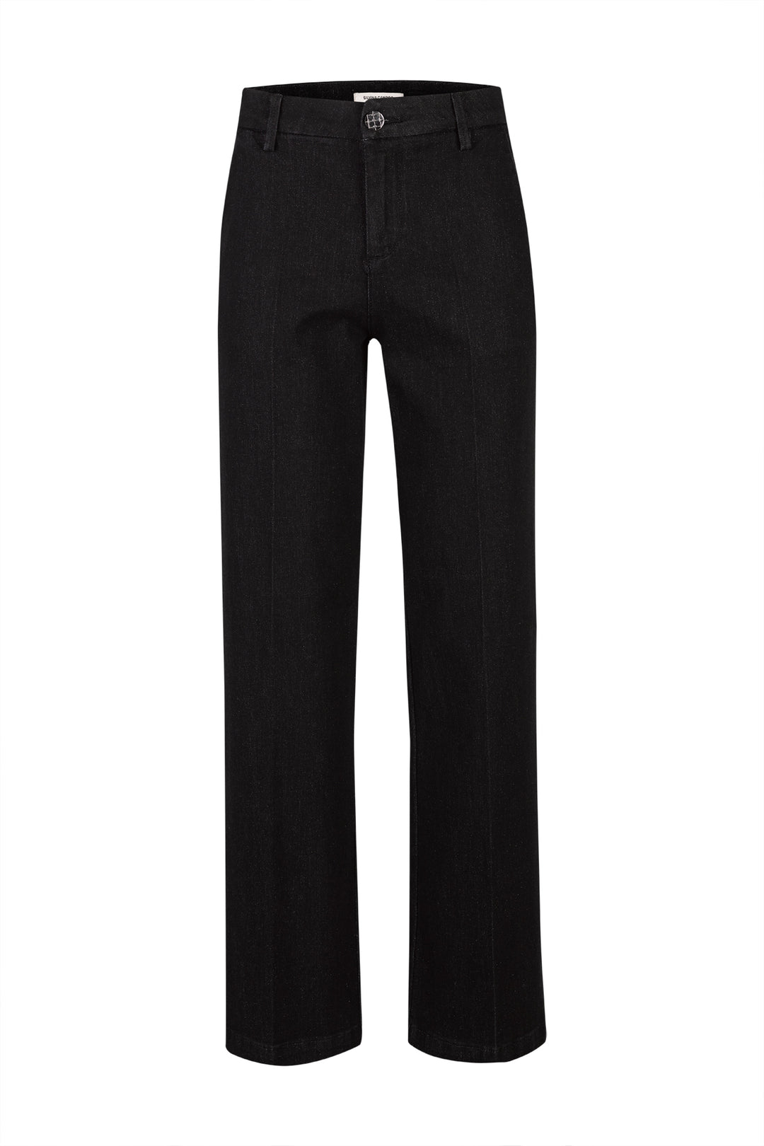 CALÇA PANTALONA PRETA COM PURPINAS SILVINA CAMPOS