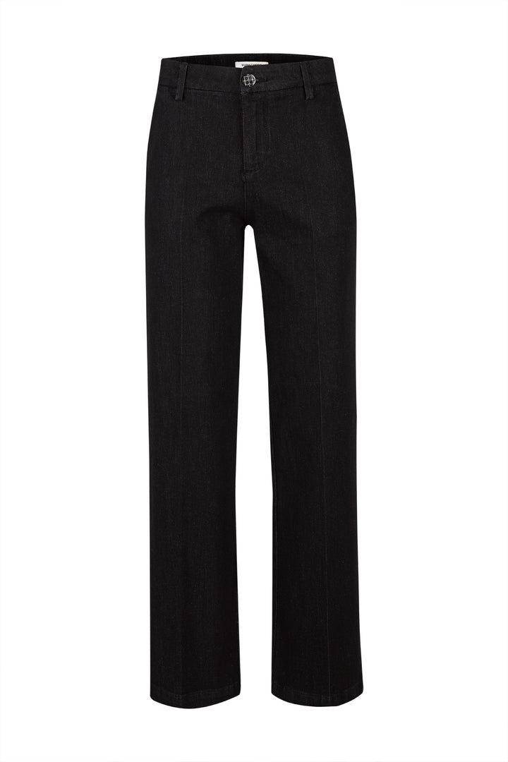 CALÇA PANTALONA PRETA COM PURPINAS SILVINA CAMPOS