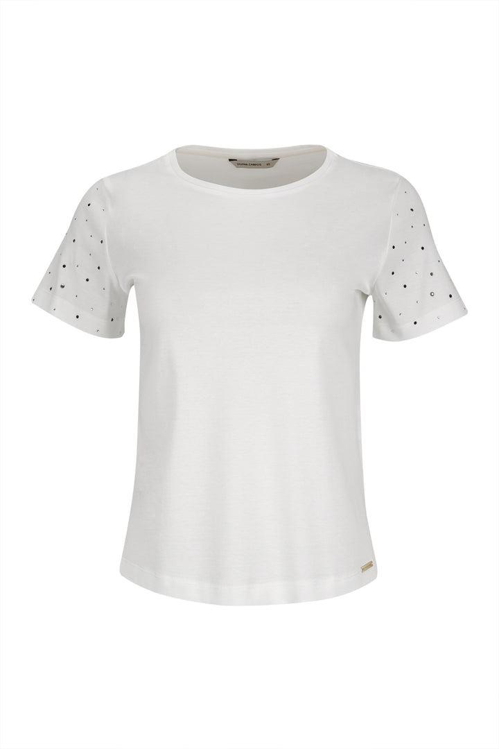 T-SHIRT BRANCA SILVINA CAMPOS