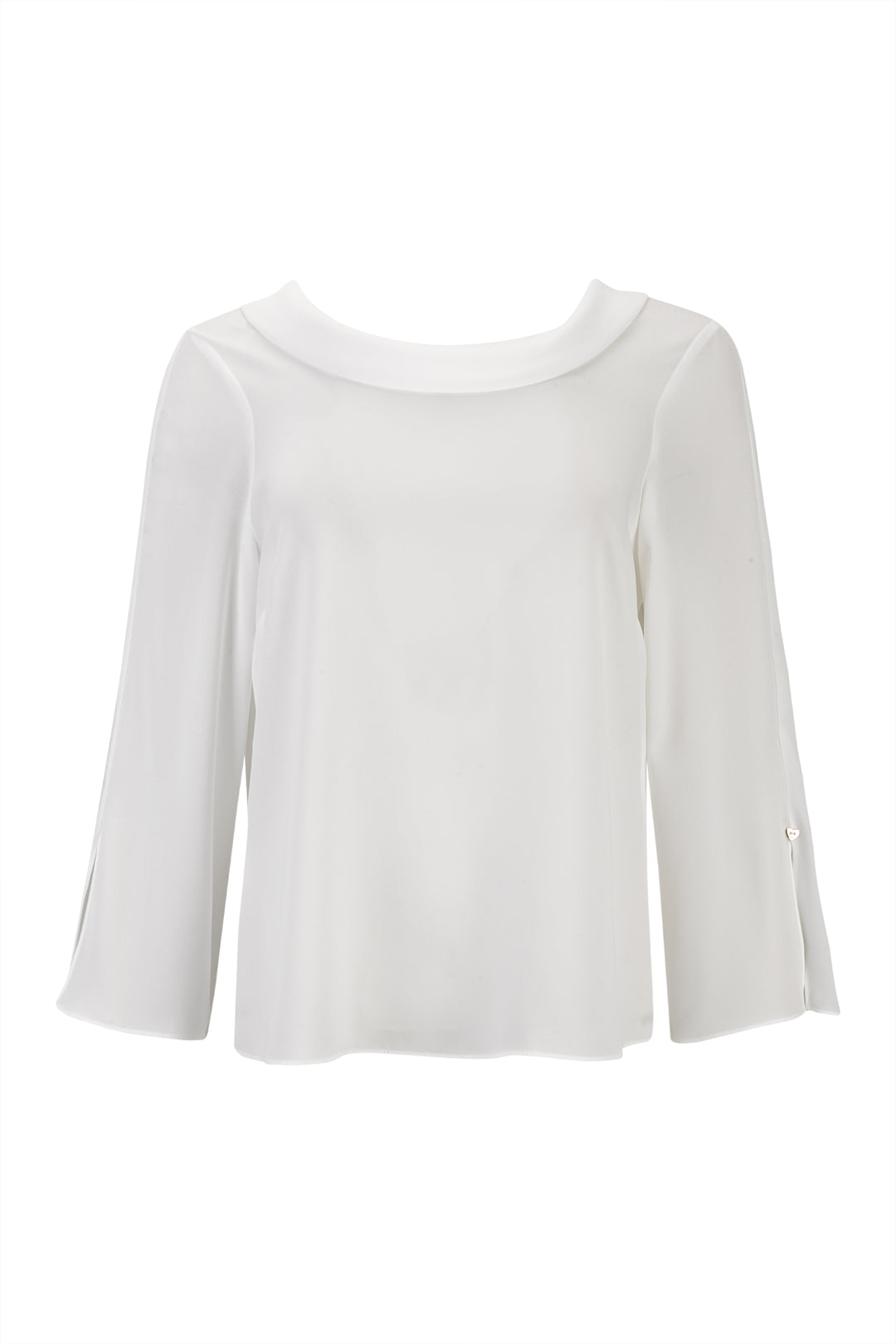 BLUSA BRANCA COM BOTÕES NAS COSTAS SILVINA CAMPOS