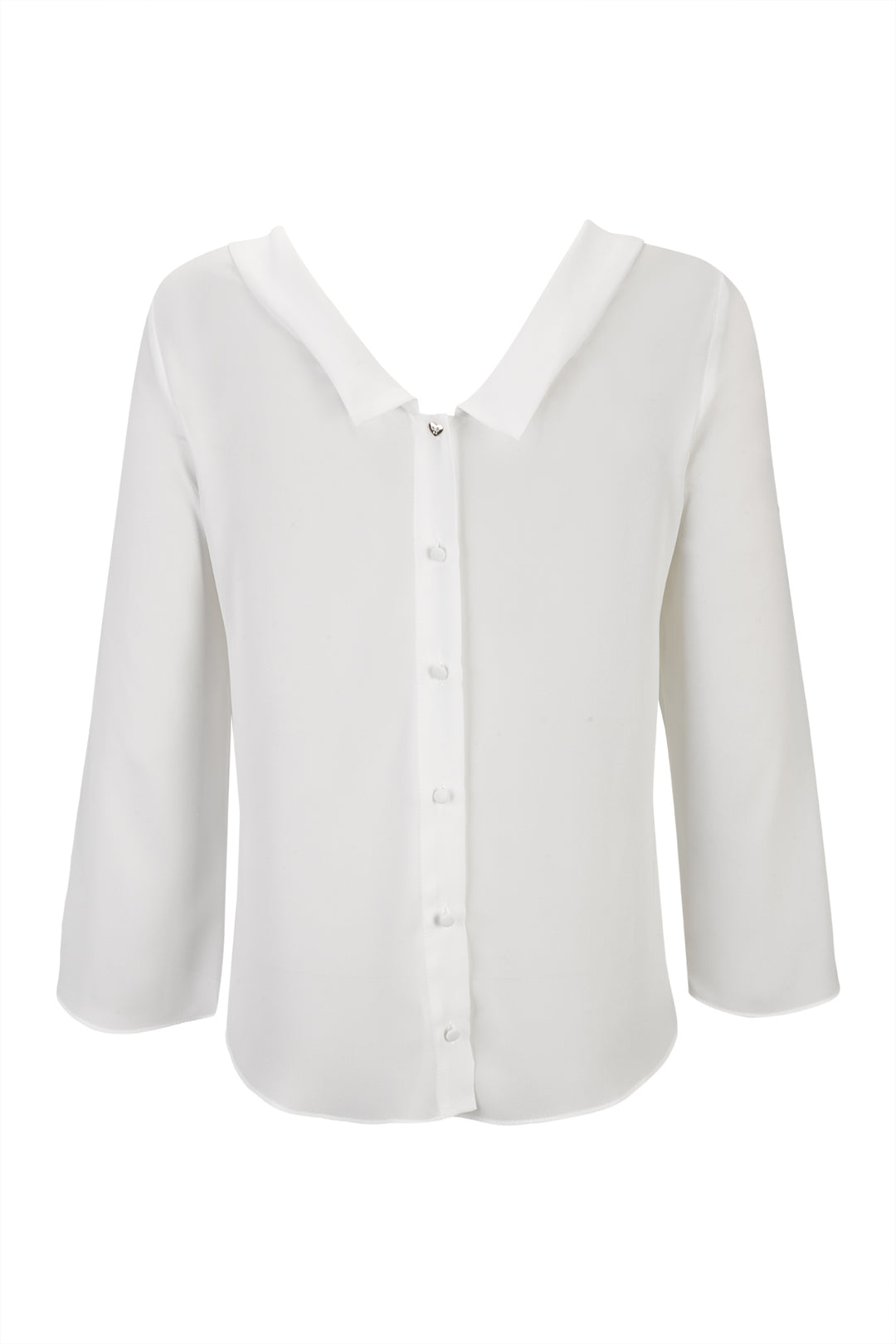 BLUSA BRANCA COM BOTÕES NAS COSTAS SILVINA CAMPOS