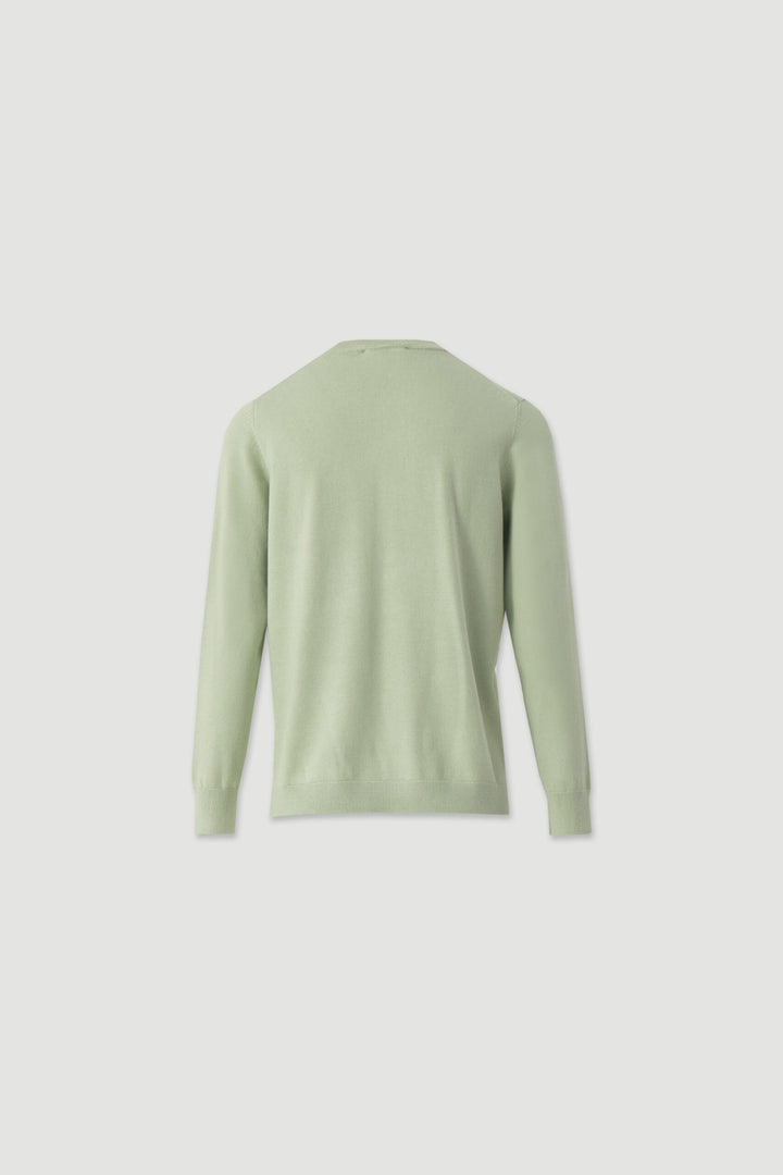 CAMISOLA DE MALHA VERDE COM CORRENTE DOURADA FERRACHE