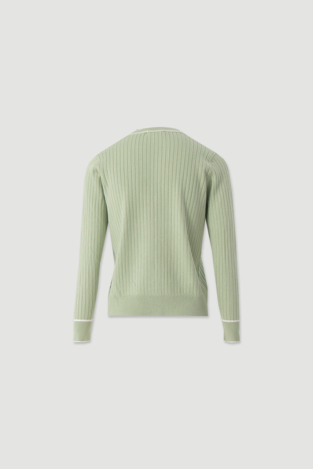 CARDIGAN DE MALHA VERDE CANELADA FERRACHE