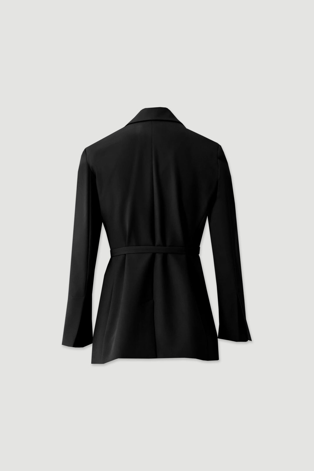 BLAZER PRETO CLÁSSICO COM CINTO FERRACHE