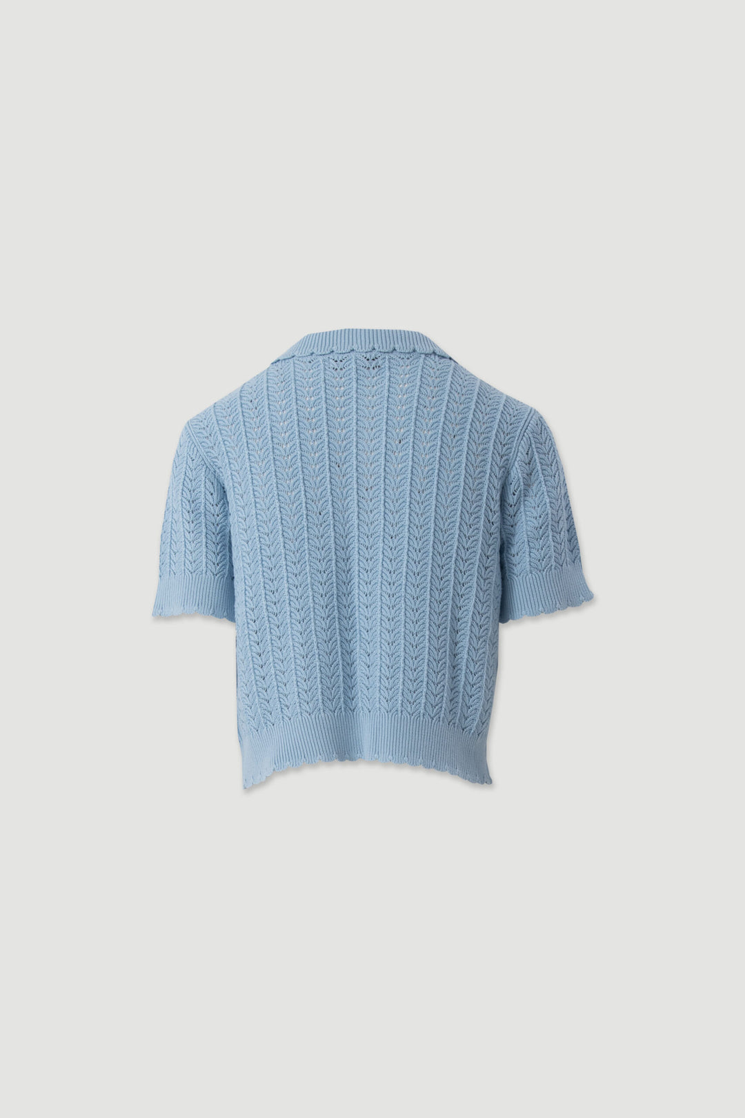POLO DE MALHA AZUL TEXTURADO FERRACHE